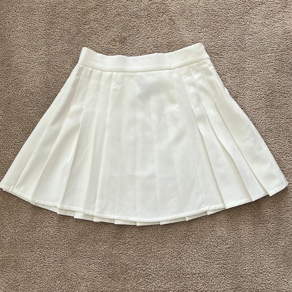 Princess Polly White Size 2 Pleated Tennis Skirt